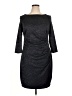Chaps Solid Gray Cocktail Dress Size XL - photo 1