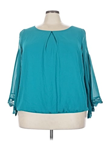 B.wear 3/4 Sleeve Blouse (view 1)