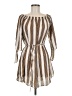 rue21 100% Polyester Stripes Tan Casual Dress Size M - photo 1