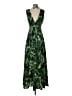 Foxiedox 100% Polyester Tropical Green Cocktail Dress Size S - photo 2