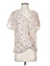 Weston 100% Polyester Ivory Short Sleeve Blouse Size S - photo 1