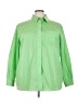 Unbranded Green Long Sleeve Button-Down Shirt Size 22W - photo 1