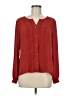 Forever 21 Plus 100% Polyester Red Long Sleeve Blouse Size M - photo 1
