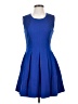 BCBGMAXAZRIA Solid Blue Cocktail Dress Size S - photo 1