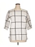 Tahari Checkered-gingham Ivory Pullover Sweater Size 1X - photo 1