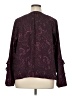 wonderly 100% Polyester Burgundy Long Sleeve Blouse Size XL - photo 2