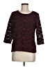 TanJay 100% Polyester Burgundy 3/4 Sleeve Top Size M (petite) - photo 1
