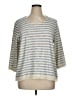 J.Jill 100% Cotton Silver Pullover Sweater Size XL - photo 1
