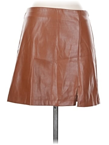 Joe Benbasset Faux Leather Skirt (view 1)