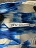 Zara Tie-dye Blue 3/4 Sleeve Blouse Size S - photo 7