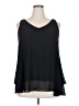 Lane Bryant 100% Polyester Black Sleeveless Blouse Size 18 - photo 1