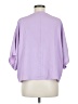 Express 100% Polyester Purple 3/4 Sleeve Blouse Size M - photo 2