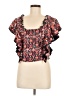 Let Me Be 100% Cotton Red Short Sleeve Top Size M - photo 1