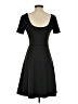 Unbranded Solid Black Casual Dress Size S - photo 2