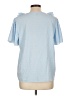 Shein 100% Polyester Blue Short Sleeve Blouse Size L - photo 2