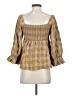 Entro Yellow 3/4 Sleeve Blouse Size S - photo 2