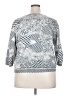 Raakhee 100% Cotton Silver 3/4 Sleeve Top Size 2X - photo 2