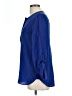 Talbots 100% Silk Blue Long Sleeve Silk Top Size L - photo 5