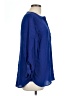 Talbots 100% Silk Blue Long Sleeve Silk Top Size L - photo 4