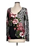 Joni B. Floral Black Pullover Sweater Size L - photo 1