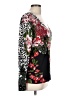 Joni B. Floral Black Pullover Sweater Size L - photo 4