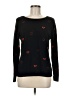 Christopher & Banks Hearts Black Pullover Sweater Size M - photo 1
