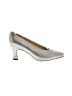 Evan Picone Metallic Silver Gray Flats Size 7 - photo 1
