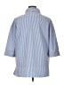 St. John Stripes Blue 3/4 Sleeve Button-Down Shirt Size XL - photo 2