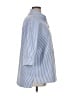 St. John Stripes Blue 3/4 Sleeve Button-Down Shirt Size XL - photo 4