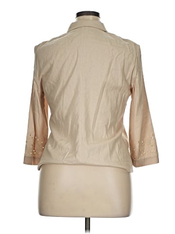 Laura Scott 3/4 Sleeve Button-Down Shirt (view 2)