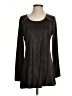 Milano Metallic Black Long Sleeve Top Size S - photo 1