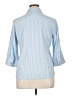 Croft & Barrow Stripes Blue 3/4 Sleeve Button-Down Shirt Size XL (petite) - photo 2
