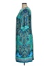 Studio One Paisley Teal Casual Dress Size 1X - photo 5