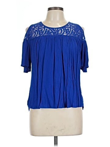 a.n.a. A New Approach Short Sleeve Blouse (view 1)