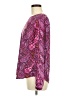 Ann Taylor 100% Polyester Paisley Purple Long Sleeve Blouse Size 8 - photo 5