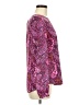 Ann Taylor 100% Polyester Paisley Purple Long Sleeve Blouse Size 8 - photo 4