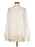 Mary Square 100% Polyamide Ivory Long Sleeve Blouse Size L - photo 1
