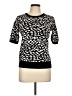 T Tahari Animal Print Black Pullover Sweater Size L - photo 1