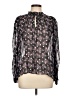 Shoshanna Floral Black Long Sleeve Blouse Size L - photo 1