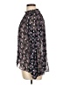Shoshanna Floral Black Long Sleeve Blouse Size L - photo 5