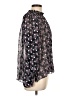 Shoshanna Floral Black Long Sleeve Blouse Size L - photo 4