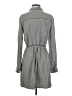 Express 100% Lyocell Gray Green Casual Dress Size S - photo 2