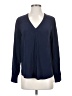 J.Crew 100% Silk Blue Long Sleeve Silk Top Size 2 - photo 1