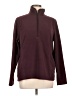 Lands' End 100% Polyester Solid Burgundy Fleece Size L - photo 1