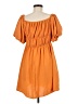 Unbranded 100% Polyester Solid Orange Casual Dress Size M - photo 2