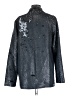 Cupcakes & Cashmere 100% Polyester Metallic Silver Gray Blazer Size M - photo 2