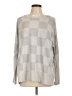 Lularoe Checkered-gingham Gray Pullover Sweater Size L - photo 1