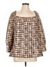 Tuckernuck 100% Polyester Yellow 3/4 Sleeve Blouse Size L (estimated) - photo 1