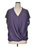 Lush Purple Short Sleeve Blouse Size XL - photo 1