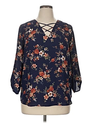 Sweet Rain 3/4 Sleeve Blouse (view 1)